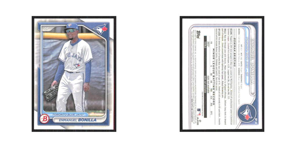 2024 Bowman Prospects Enmanuel Bonilla Blue Jays #BP-53