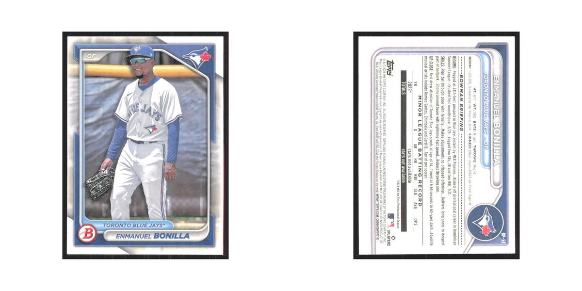 2024 Bowman Prospects Enmanuel Bonilla Blue Jays #BP-53