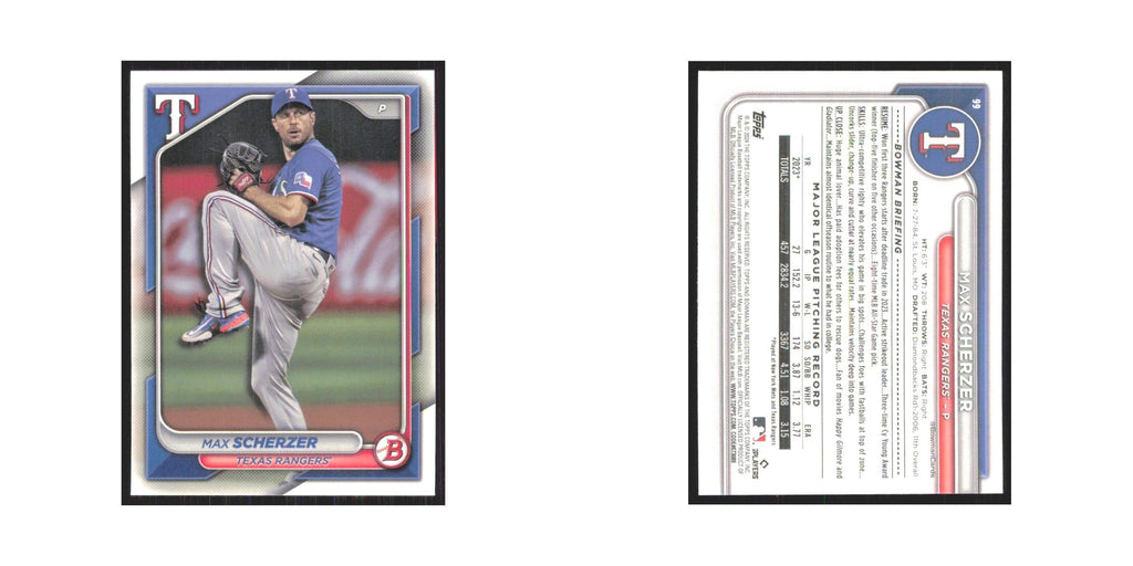 2024 Bowman Max Scherzer Rangers #99