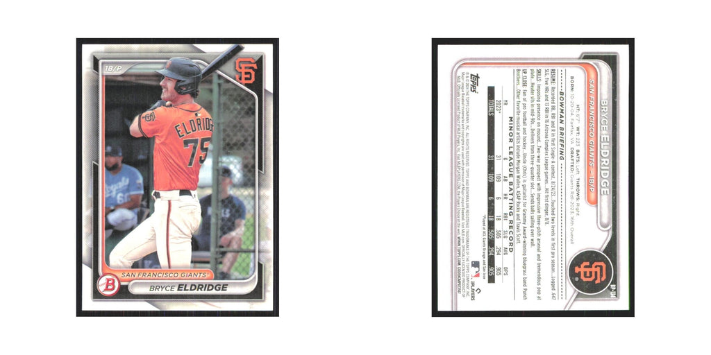 2024 Bowman Prospects Bryce Eldridge Giants #BP-134