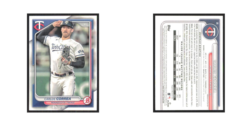 2024 Bowman Carlos Correa Twins #23