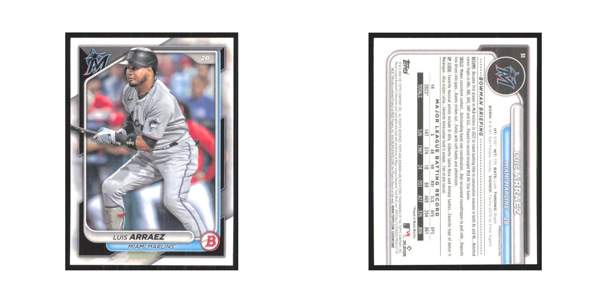 2024 Bowman Luis Arraez Marlins #51