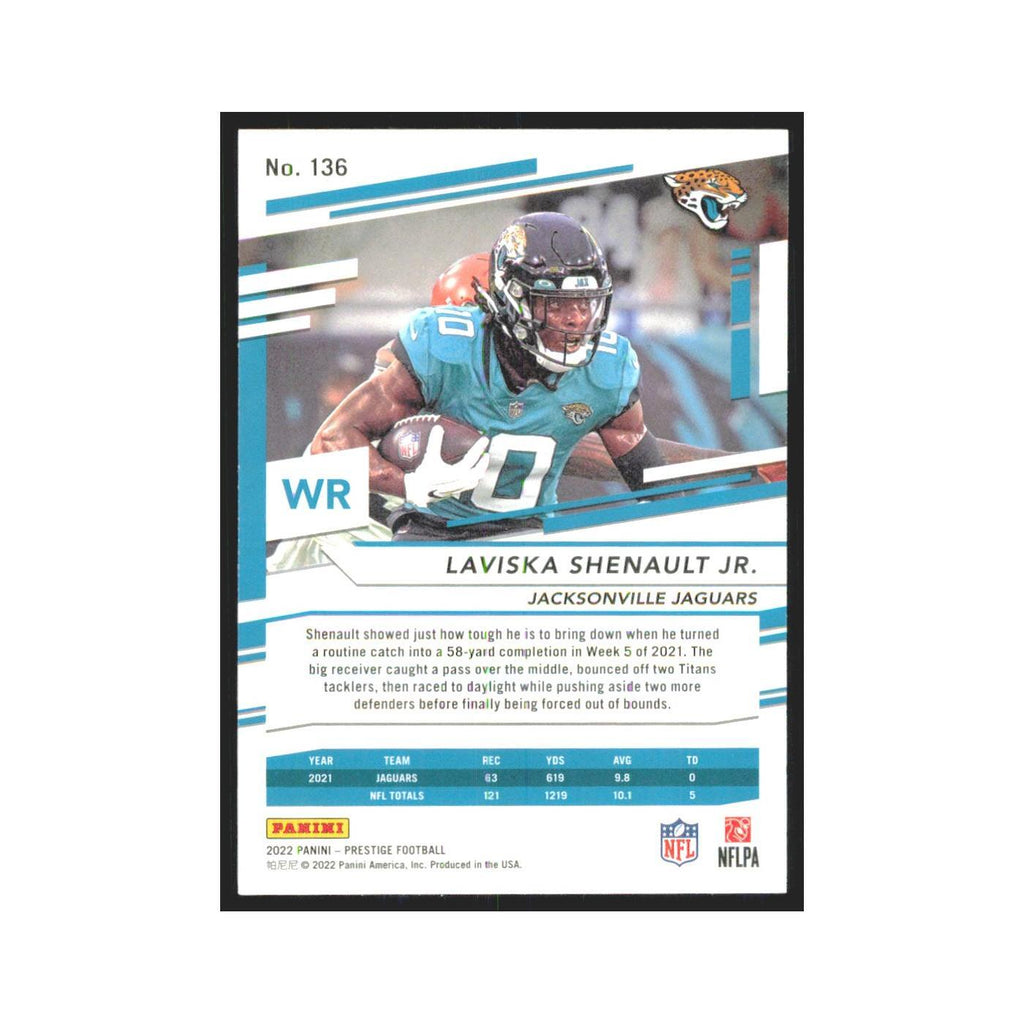 2022 Panini Prestige Laviska Shenault Jr. Jaguars #136