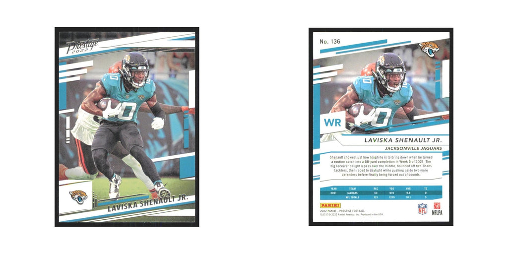 2022 Panini Prestige Laviska Shenault Jr. Jaguars #136