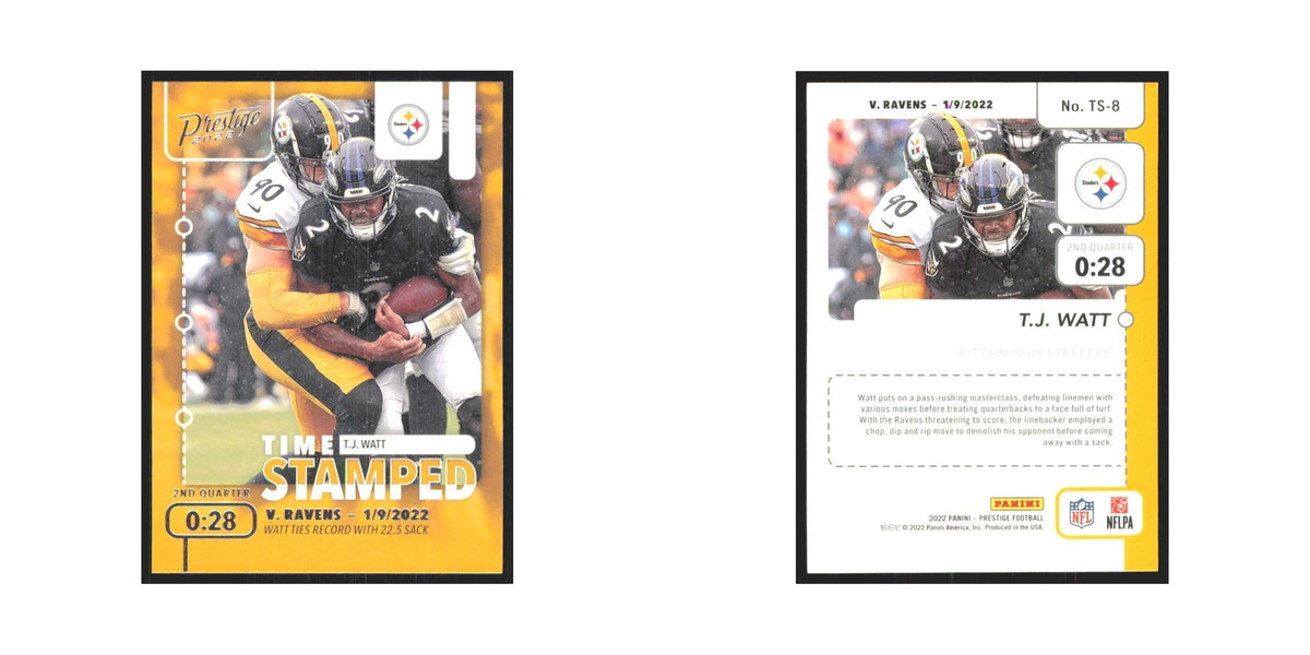 2022 Panini Prestige T.J. Watt Steelers #TS-8