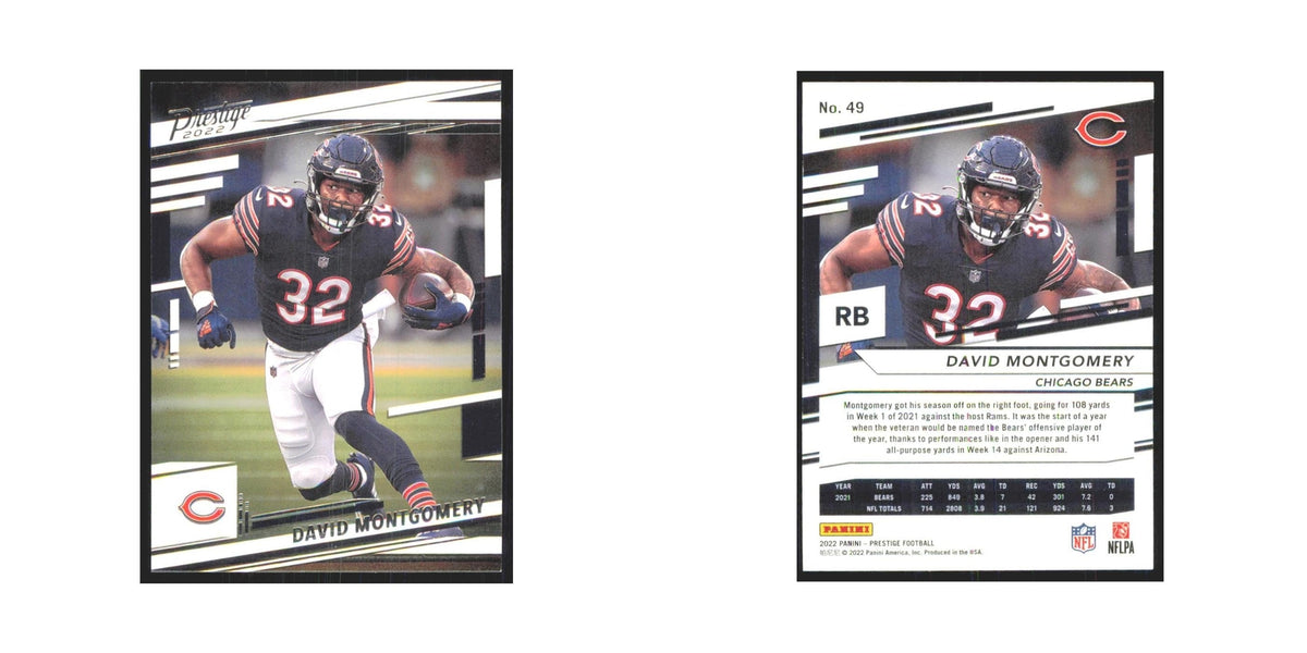 2022 Panini Prestige David Montgomery Bears #49