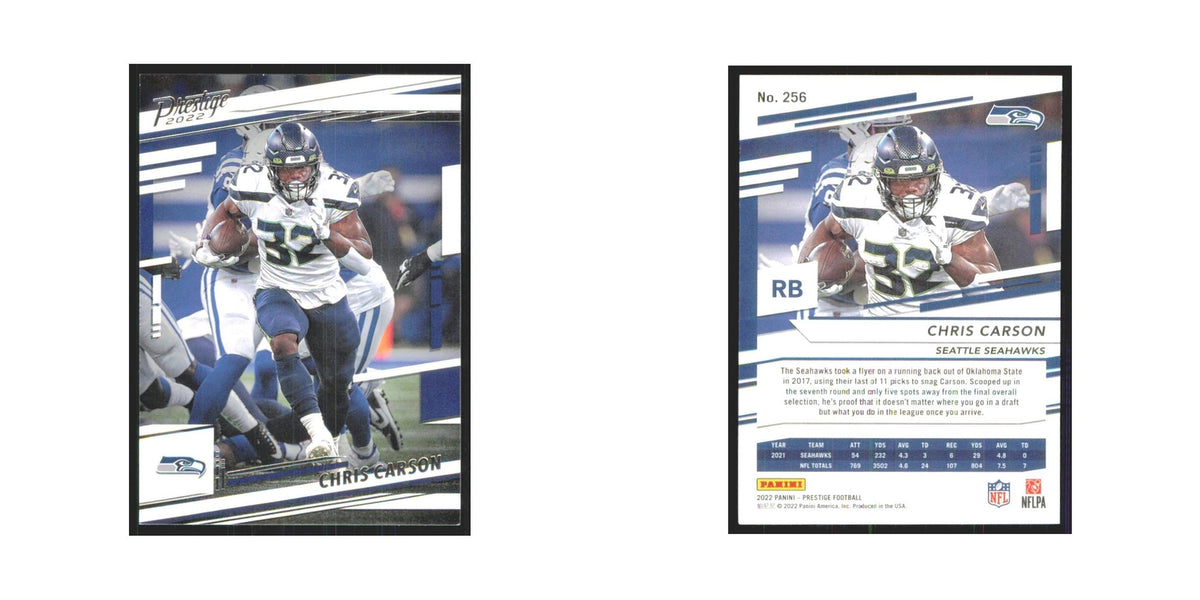 2022 Panini Prestige Chris Carson Seahawks #256