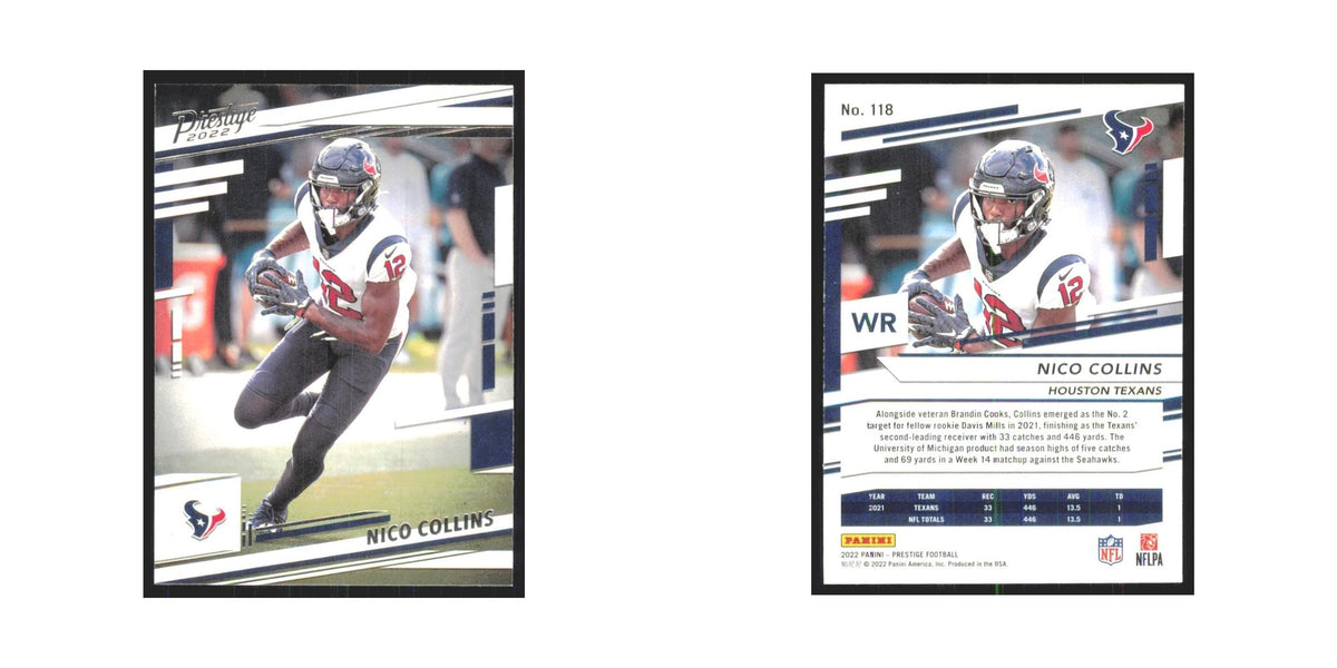 2022 Panini Prestige Nico Collins Texans #118