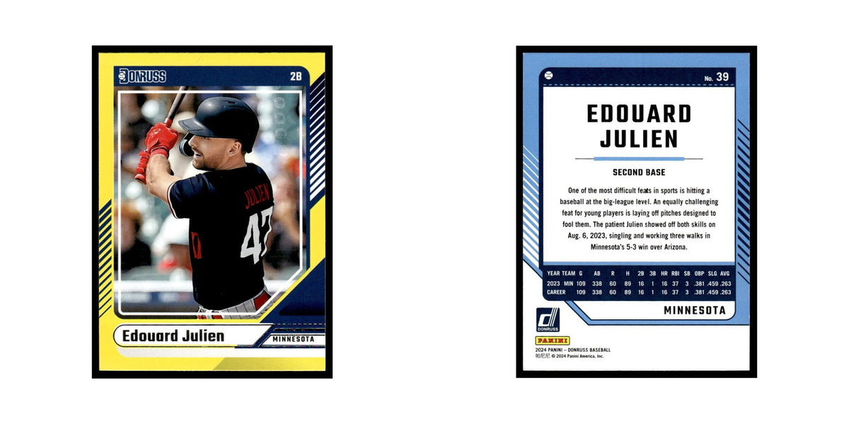 Edouard Julien 2024 Donruss #39 Minnesota Twins Baseball Card NM