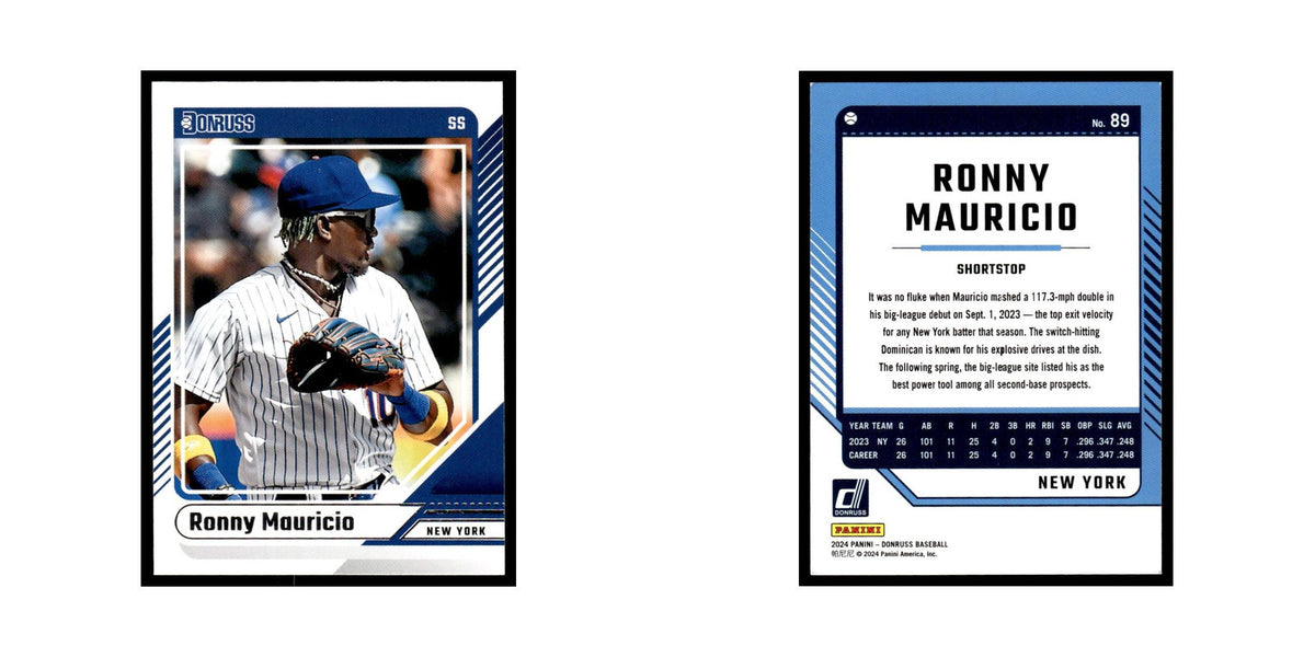 Ronny Mauricio 2024 Donruss #89 New York Mets Baseball Card NM