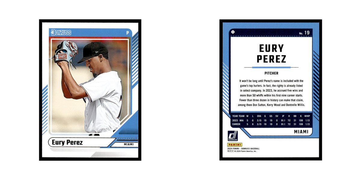 Eury Perez 2024 Donruss #19 Miami Marlins Baseball Card NM