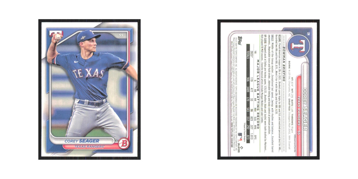 2024 Bowman Corey Seager Rangers #24