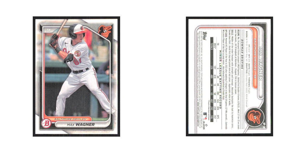 2024 Bowman Prospects Max Wagner Orioles #BP-18