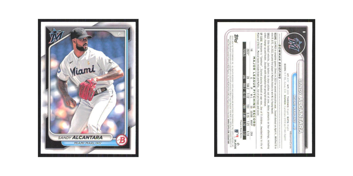 2024 Bowman Sandy Alcantara Marlins #8