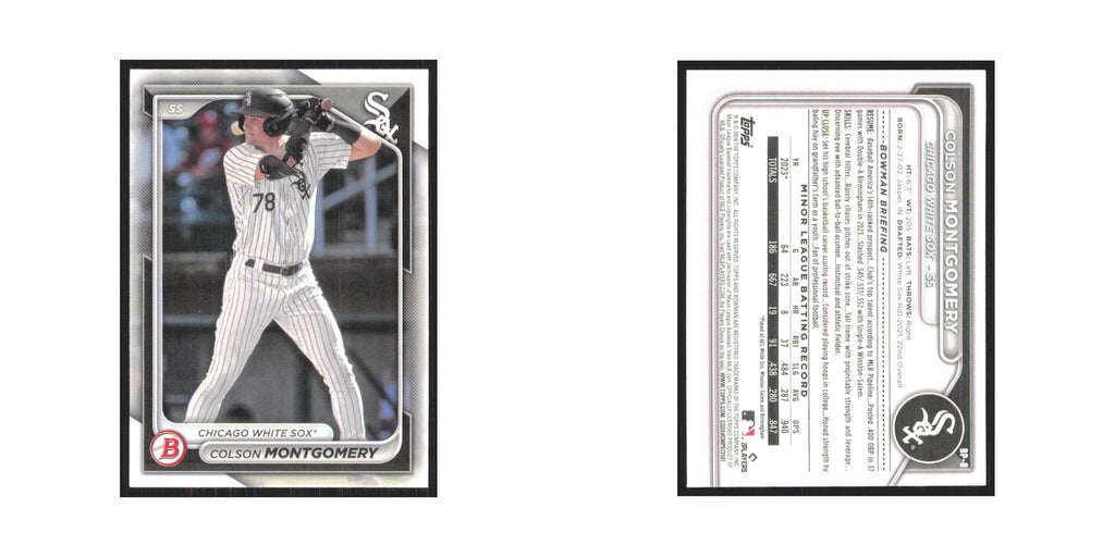2024 Bowman Prospects Colson Montgomery White Sox #BP-8