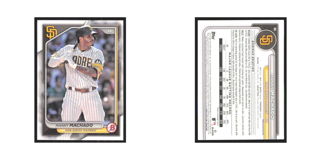 2024 Bowman Manny Machado Padres #94
