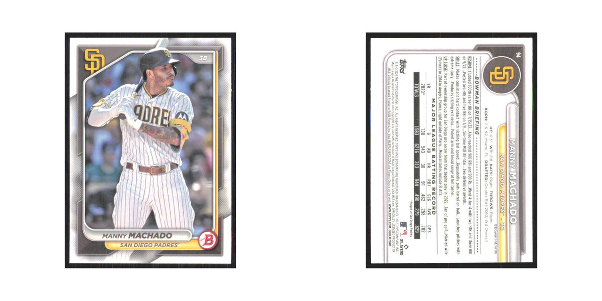 2024 Bowman Manny Machado Padres #94