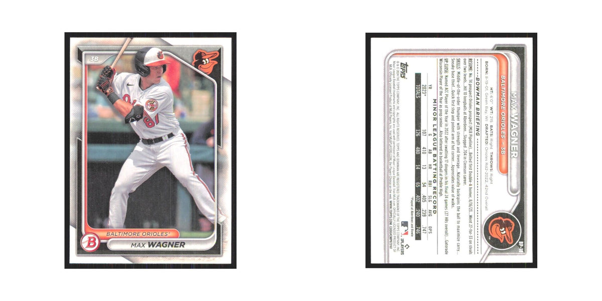 2024 Bowman Prospects Max Wagner Orioles #BP-18