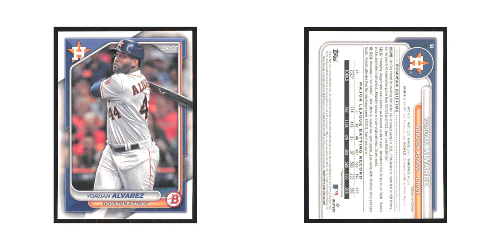 2024 Bowman Yordan Alvarez Astros #53