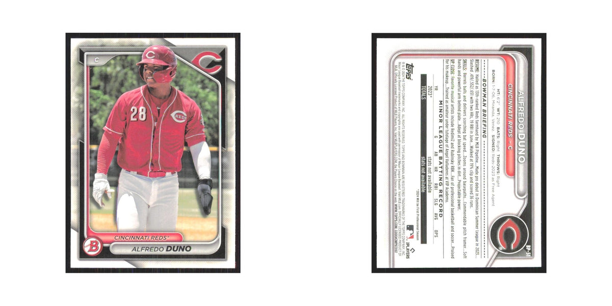 2024 Bowman Prospects Alfredo Duno Reds #BP-51
