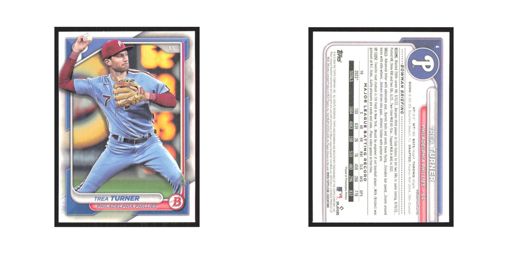2024 Bowman Trea Turner Phillies #4