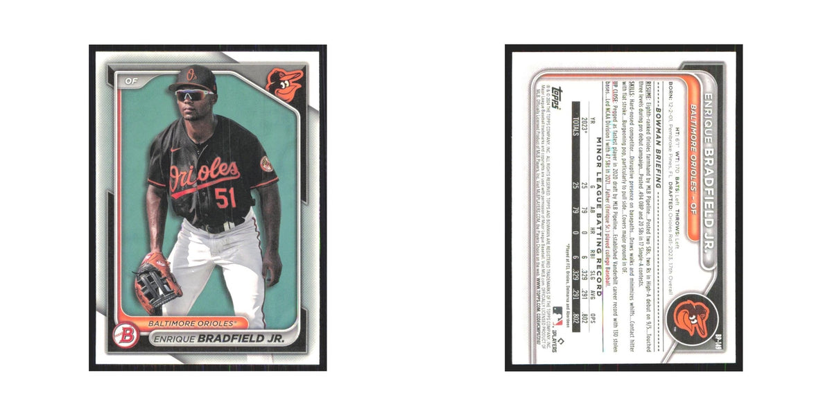 2024 Bowman Prospects Enrique Bradfield Jr. Orioles #BP-149