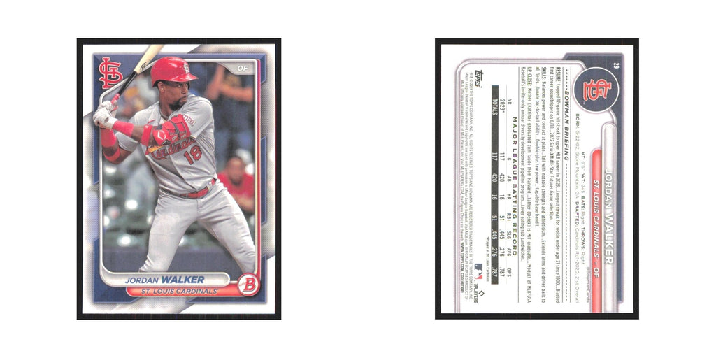 2024 Bowman Jordan Walker Cardinals #29
