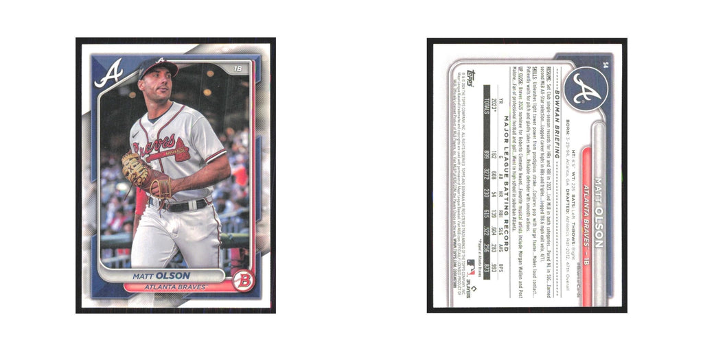 2024 Bowman Matt Olson Braves #54