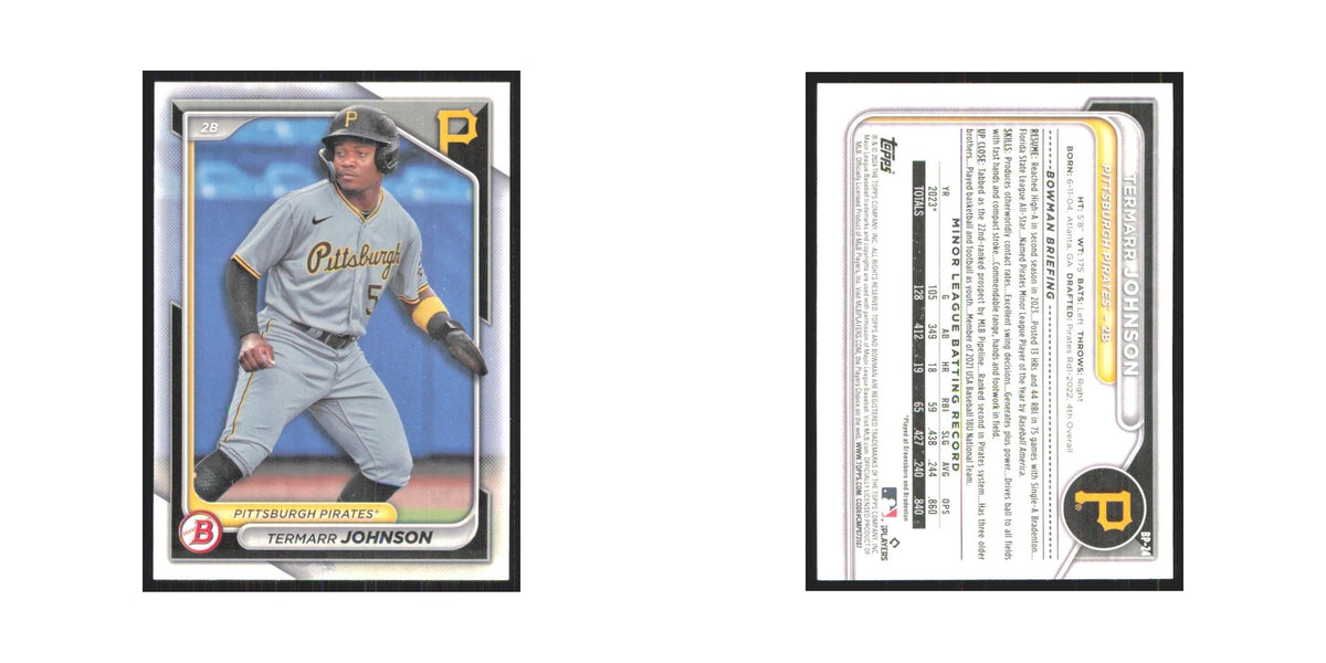 2024 Bowman Prospects Termarr Johnson Pirates #BP-24