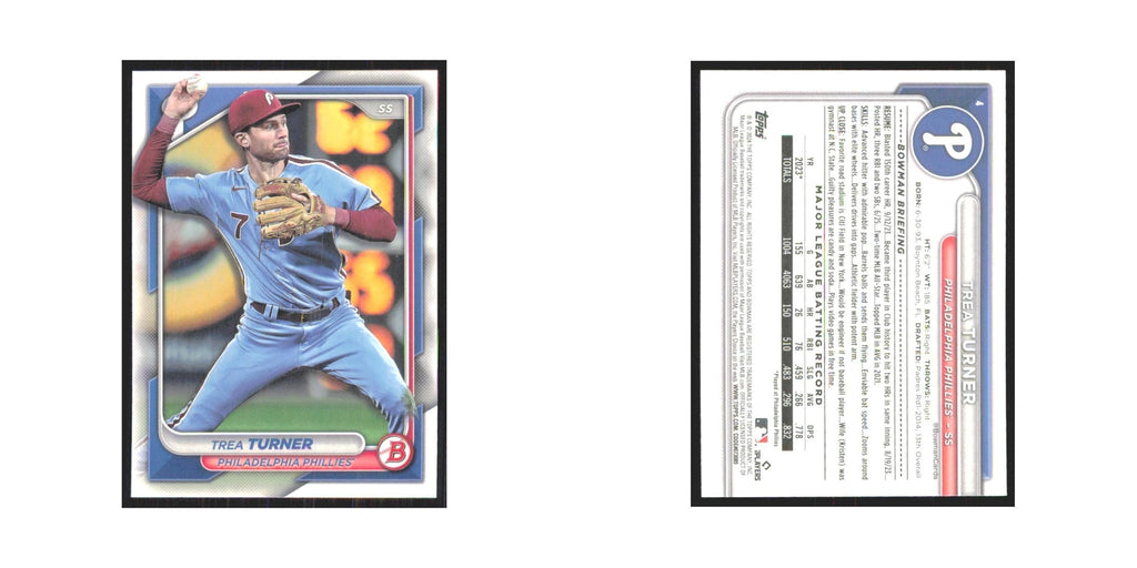 2024 Bowman Trea Turner Phillies #4