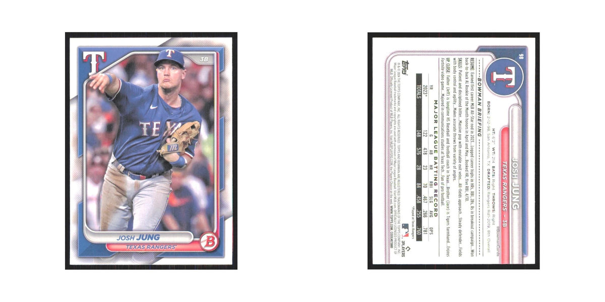 2024 Bowman Josh Jung Rangers #98