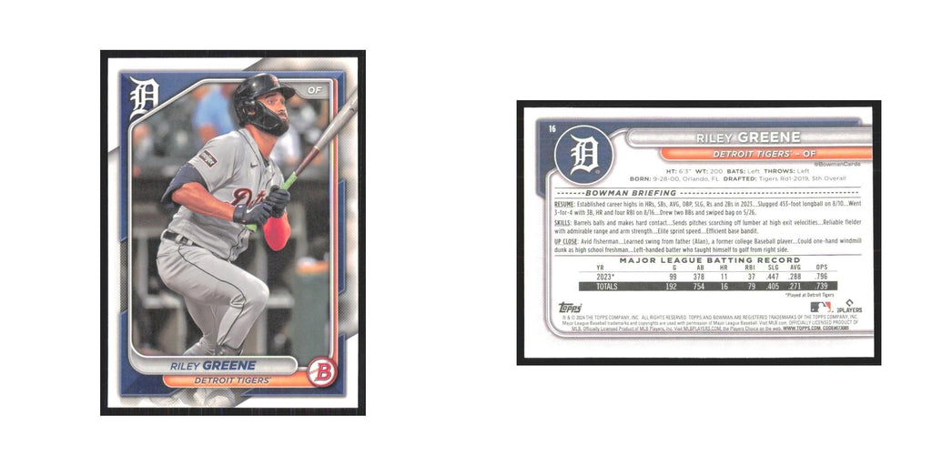 2024 Bowman Riley Greene Tigers #16