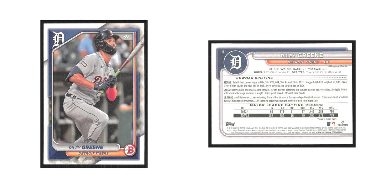 2024 Bowman Riley Greene Tigers #16