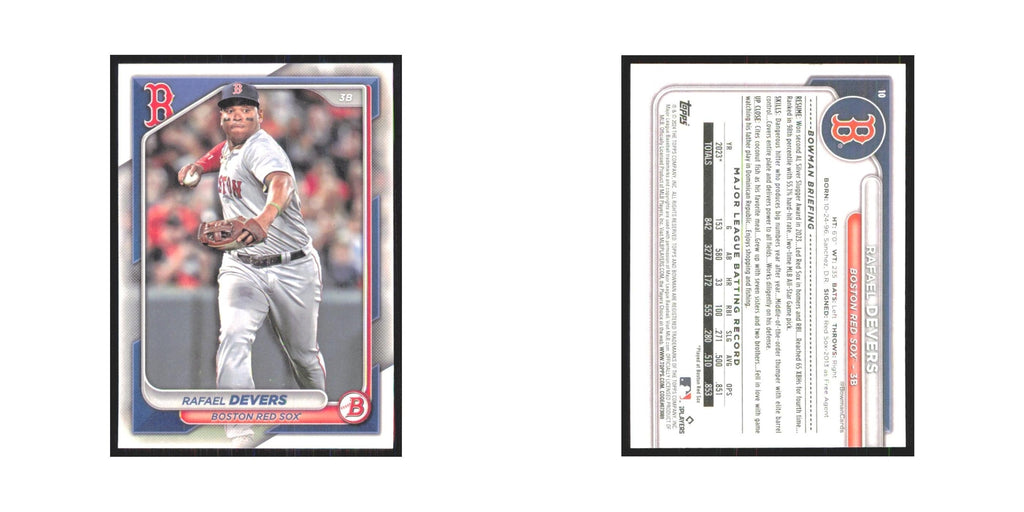 2024 Bowman Rafael Devers Red Sox #10