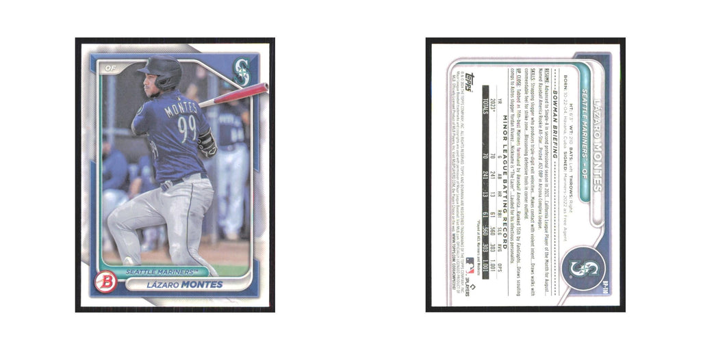 2024 Bowman Prospects Lazaro Montes Mariners #BP-110