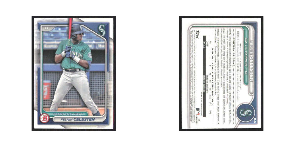 2024 Bowman Prospects Felnin Celesten Mariners #BP-94
