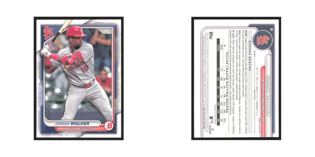 2024 Bowman Jordan Walker Cardinals #29