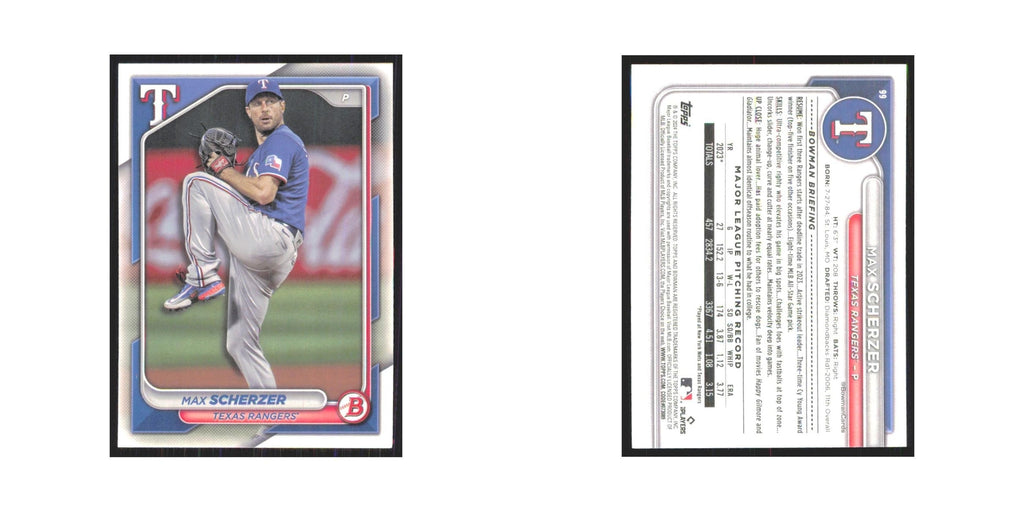 2024 Bowman Max Scherzer Rangers #99