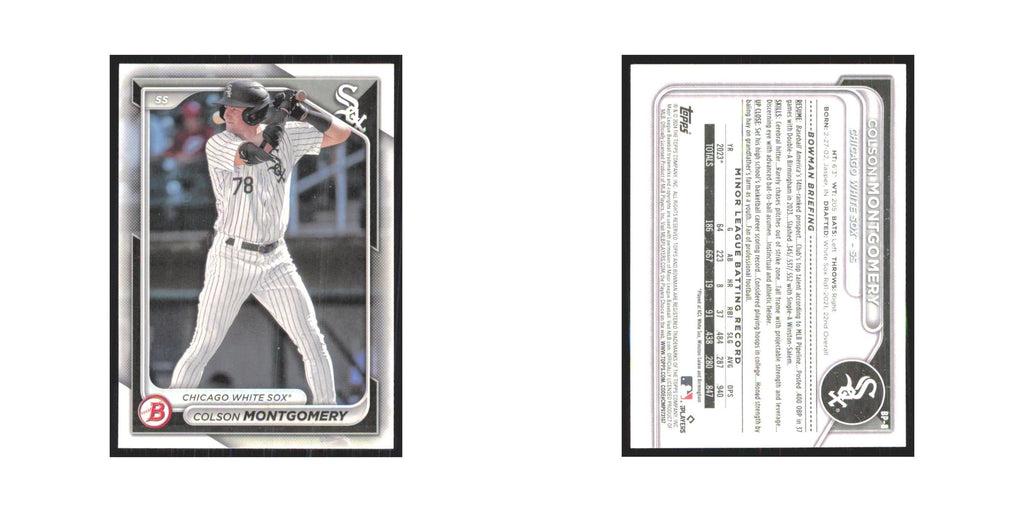 2024 Bowman Prospects Colson Montgomery White Sox #BP-8