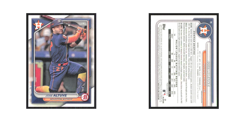 2024 Bowman Jose Altuve Astros #73