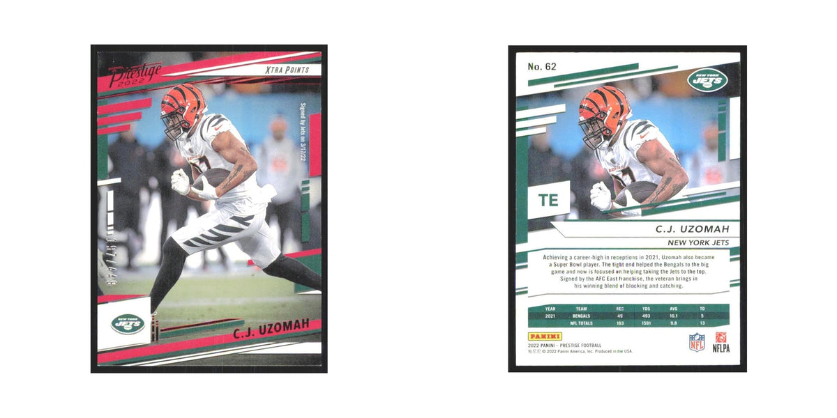 2022 Panini Prestige C.J. Uzomah 197/449 Jets #62
