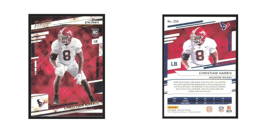 2022 Panini Prestige Christian Harris RC Texans #356