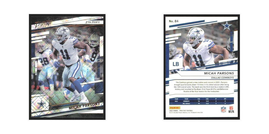 2022 Panini Prestige Micah Parsons Cowboys #84