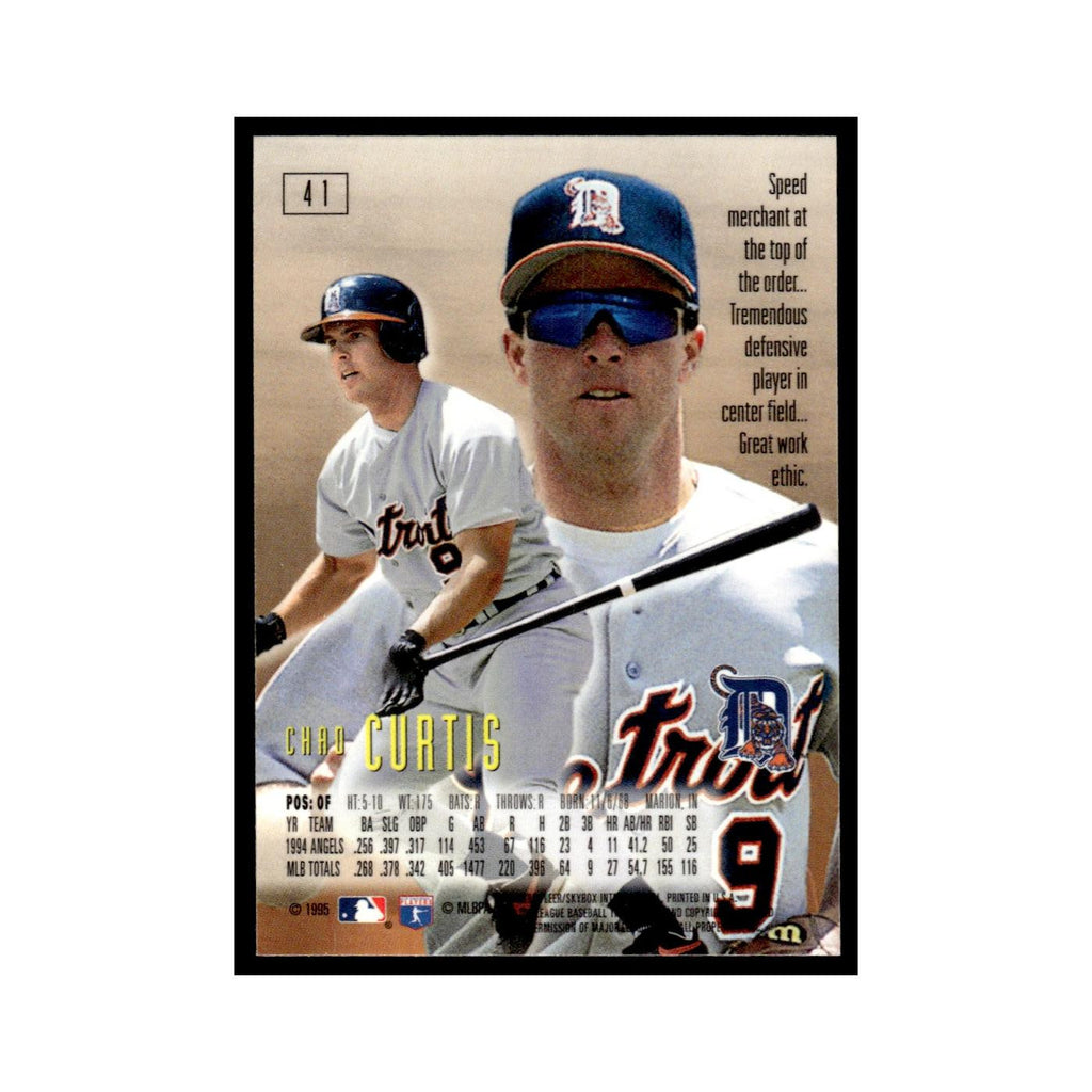 Chad Curtis 1995 SkyBox E-Motion #41 Detroit Tigers Baseball Card NM