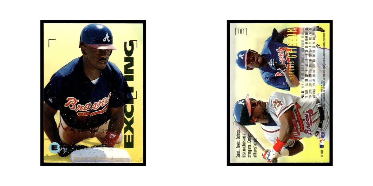 Marquis Grissom 1995 SkyBox E-Motion #101 Atlanta Braves Baseball Card NM