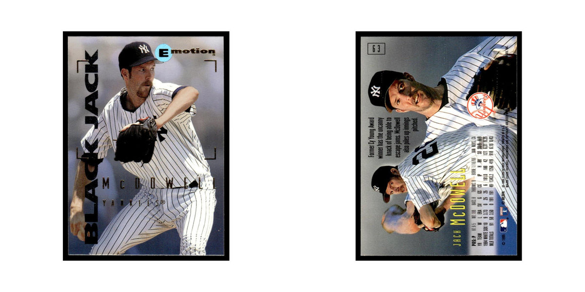 Jack McDowell 1995 SkyBox E-Motion #63 New York Yankees Baseball Card NM
