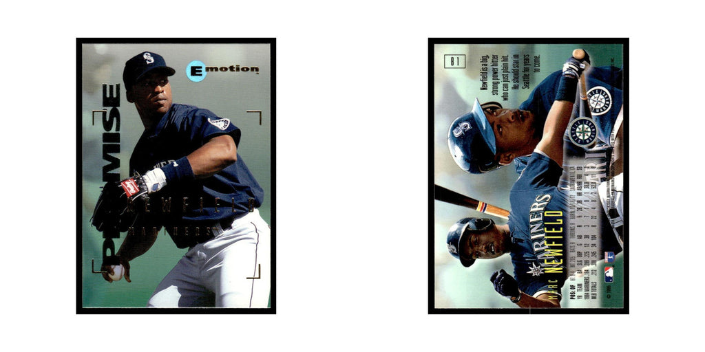 Marc Newfield 1995 SkyBox E-Motion #81 Seattle Mariners Baseball Card NM