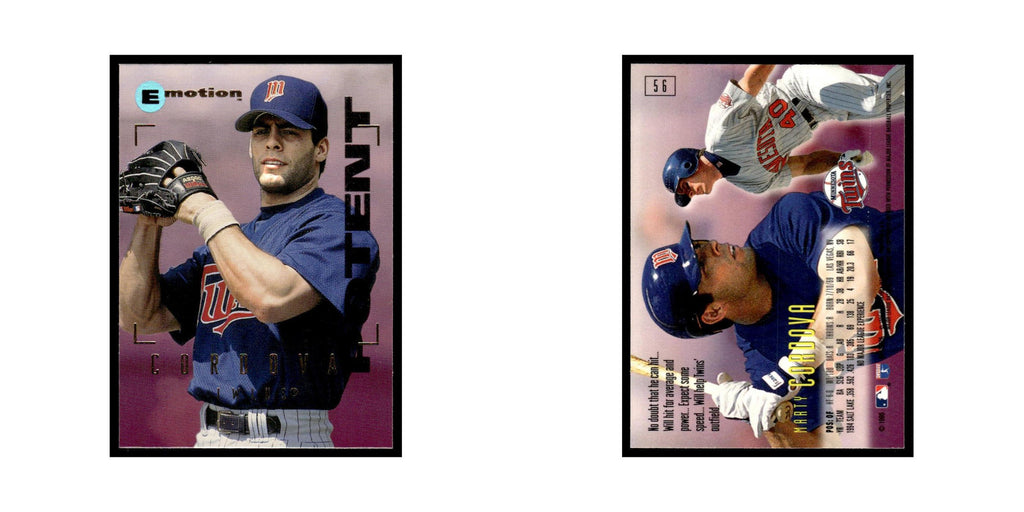 Marty Cordova 1995 SkyBox E-Motion #56 Minnesota Twins Baseball Card NM