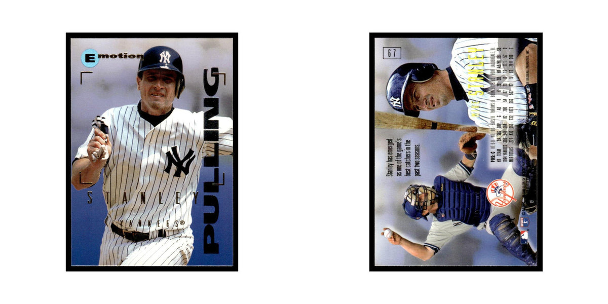 Mike Stanley 1995 SkyBox E-Motion #67 New York Yankees Baseball Card NM