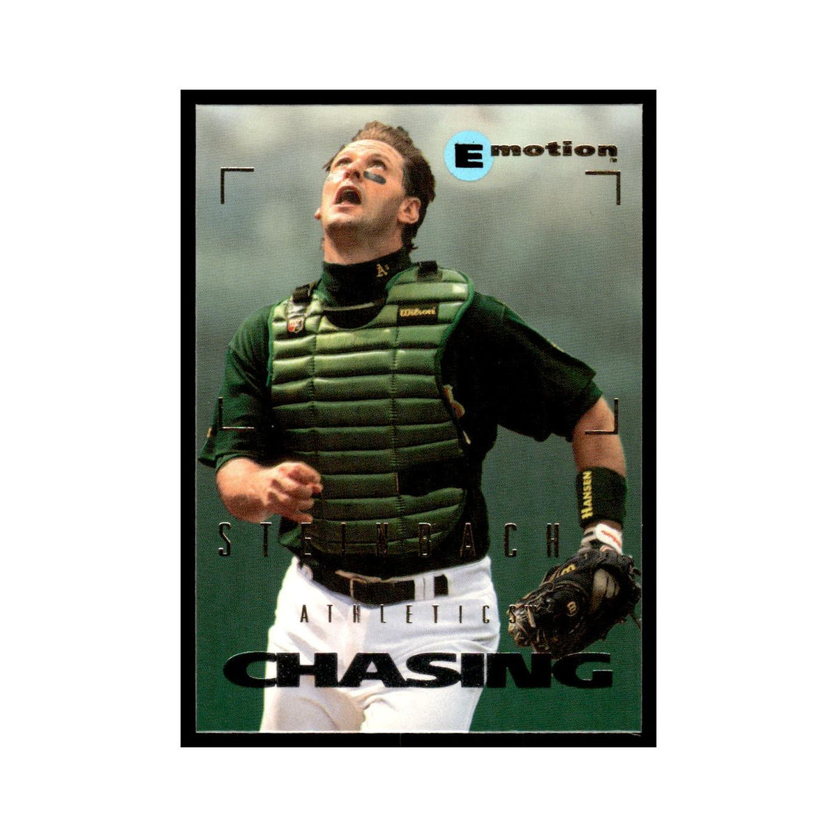 Terry Steinbach 1995 SkyBox E-Motion #75 Oakland Athletics Baseball Card NM